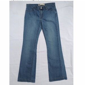 Gap Factory Y2K Long & Lean Blue Denim Flared Boot Cut Jeans